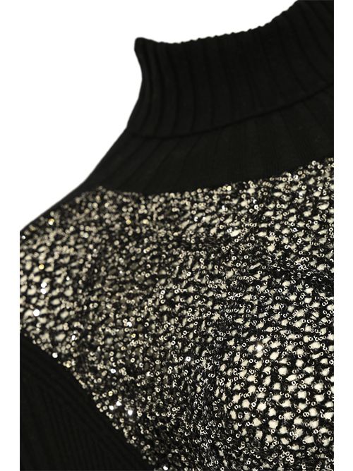 Maglia in lana con paillettes Nero D. Exterior | 616322NERO